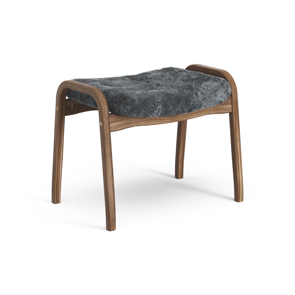 Lamino Footstool Walnut